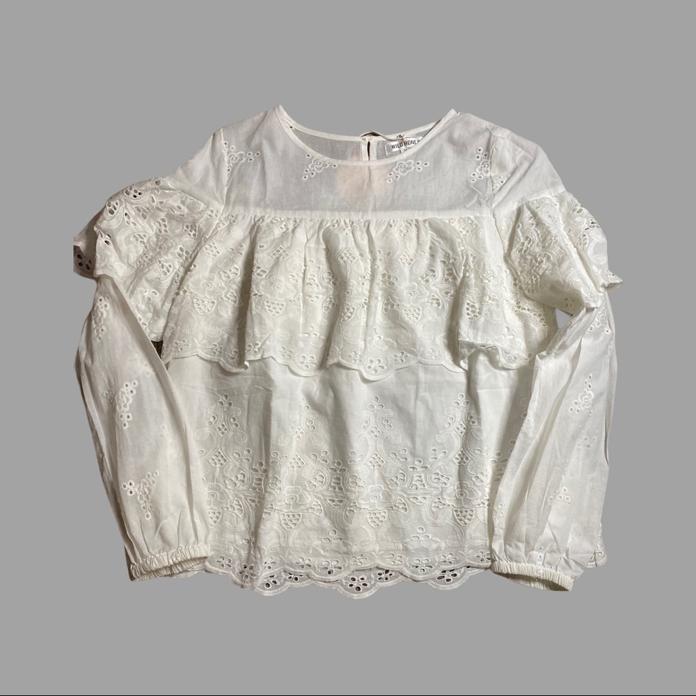 Wild Honey Take a Stroll Eyelet Top